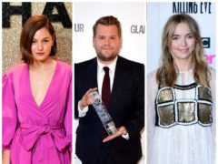 Emma Corrin, James Corden and Jodie Comer are nominated at the 2021 Golden Globe awards (PA)