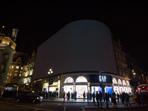 Earth Hour in Piccadilly Circus in 2019 (PA)