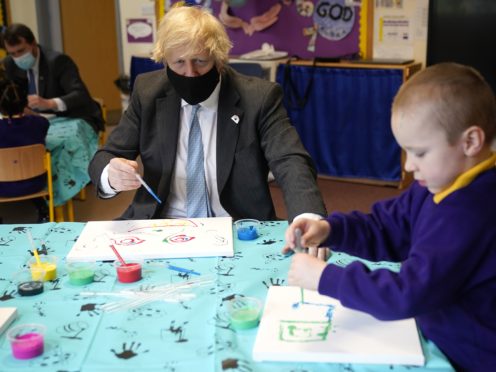 Prime Minister Boris Johnson hailed the ‘national effort’ in allowing schools to reopen (Christopher Furlong/PA)