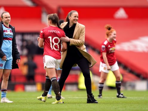 Casey Stoney’s Manchester United Women won their first match at Old Trafford (Zac Goodwin/PA)