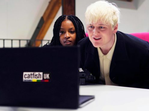 Julie Adenuga and Oobah Butler (MTV/PA)