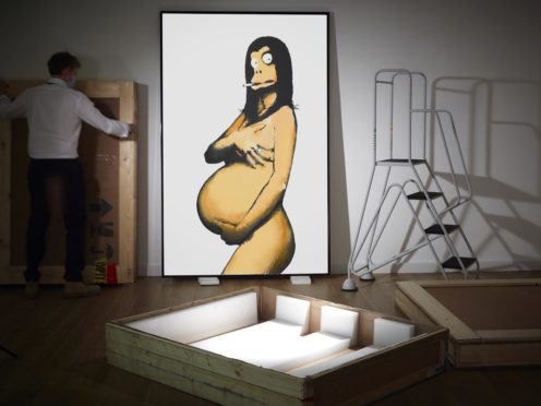 Banksy’s Original Concept for Barely Legal Poster (After Demi Moore) (Banksy, Courtesy: Sotheby’s)