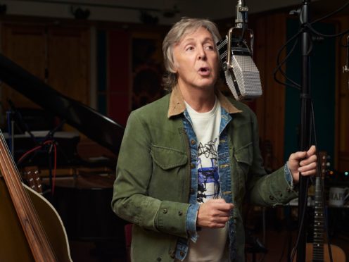 Sir Paul McCartney’s latest album went to number one in the UK (Mary McCartney/PA)