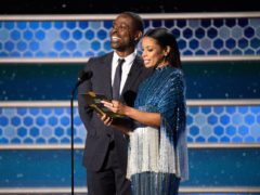 Sterling K Brown and Susan Kelechi Watson addressed a lack of diversity among Golden Globes voters (HFPA/PA)