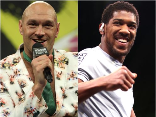 Tyson Fury and Anthony Joshua (Bradley Collyer/Nick Potts/PA)