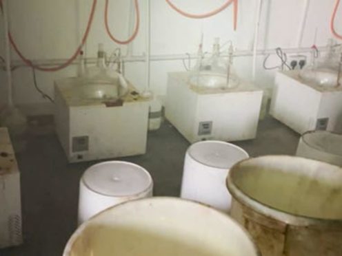 Handout photo of the industrial-scale laboratory (NCA)