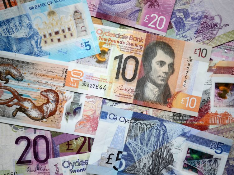Scotland’s GDP rose by 0.9% in February, the Scottish Government estimates (Jane Barlow/PA)