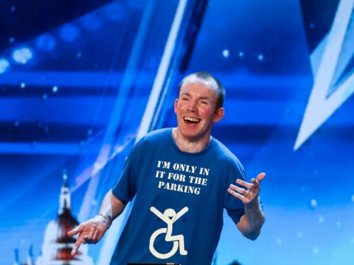 Lost Voice Guy during the audition stage for Britain’s Got Talent (Tom Dymond/Syco/Thames/PA)