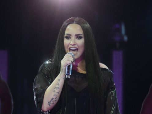 Demi Lovato on stage at the SSE Hydro in Glasgow (John Linton/PA)