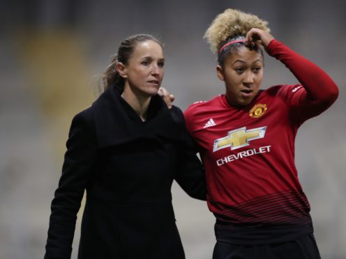 Casey Stoney (left) has given her view on this weekend’s social media boycott after Lauren James (right) suffered more racist abuse online (Nick Potts/PA).
