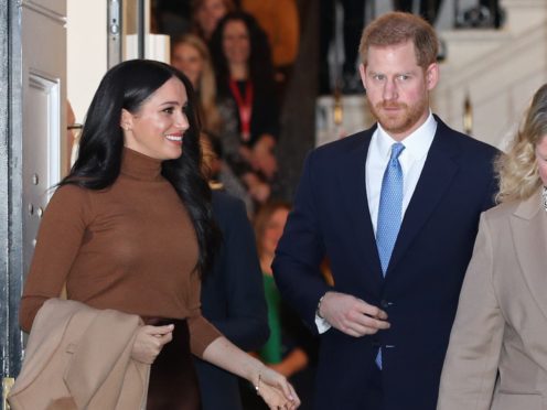 Prince Harry will return to the UK for his grandfather’s funeral, but Meghan will remain in the US (Yui Mok/PA)