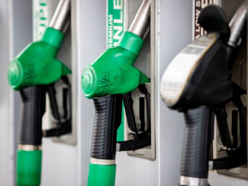 Rising fuel prices have reached pre-pandemic levels, hitting drivers venturing out on the roads over Easter (Liam McBurney/PA)
