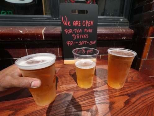 The SBPA has criticised the decision for licensed premises being unable to sell takeaway drinks this Easter (Yui Mok/PA)