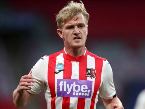 Jack Sparkes came closest for Exeter (Mike Egerton/PA)