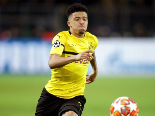 Jadon Sancho will miss the chance to return to Manchester City with Borussia Dortmund (Adam Davy/PA)