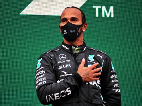Lewis Hamilton says he is ready to join this weekend’s social media blackout (PA)
