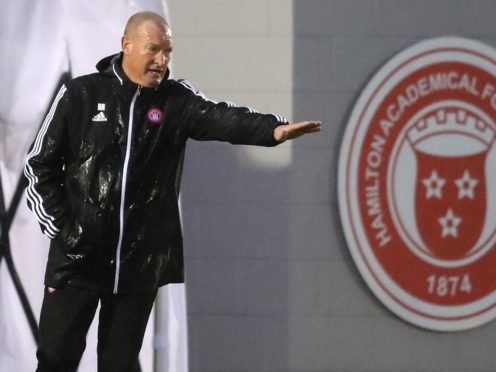 Disgruntled Hamilton boss Brian Rice, pictured, spoke to Crawford Allan (Jane Barlow/PA)