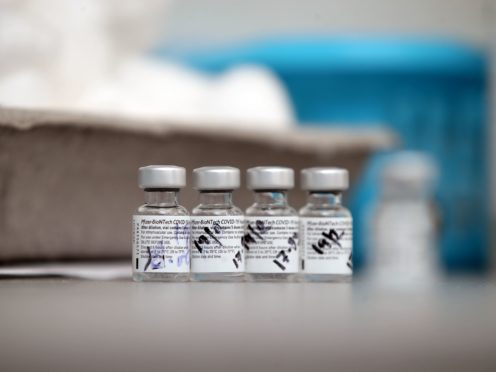 Vials of Pfizer-BioNTech coronavirus vaccine (Nick Potts/PA)