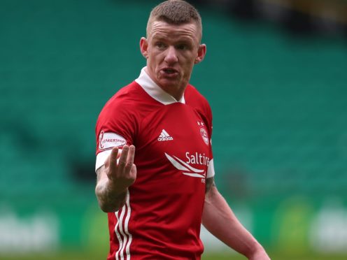 Aberdeen’s Jonny Hayes scored the only goal in the win at St Johnstone (Andrew Milligan/PA)