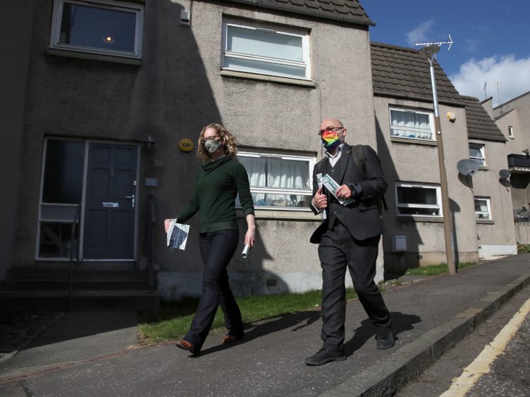 Lorna Slater and Patrick Harvie will be in Glasgow on Friday (Andrew Milligan/PA)