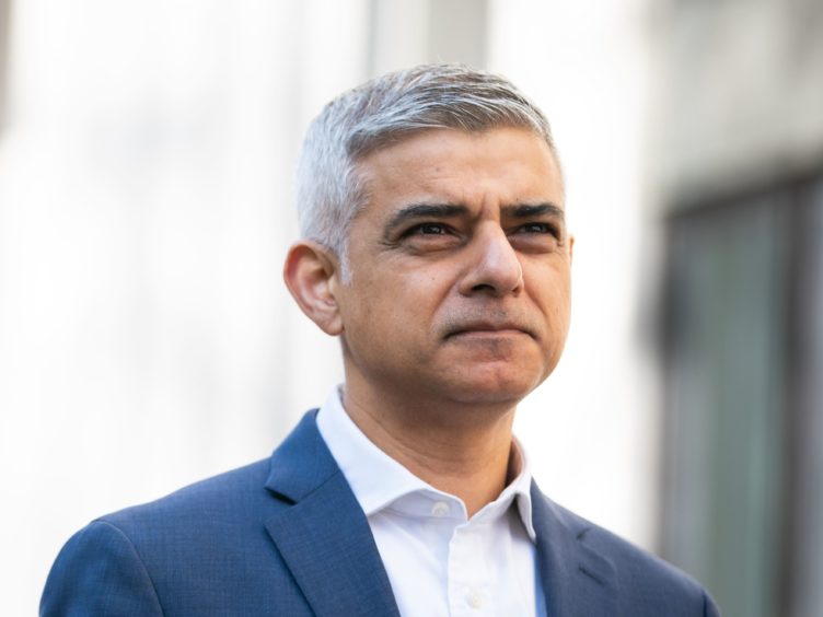 Sadiq Khan has accused Boris Johnson of lying about the reason for TfL’s financial difficulties (Aaron Chown/PA)