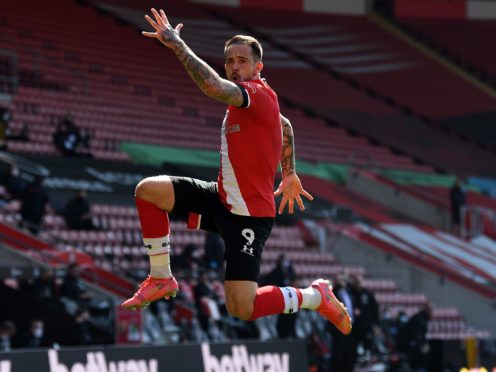 Danny Ings celebrates Southampton’s equaliser against Burnley en route to a 3-2 comeback win (Glyn Kirk/PA Images).