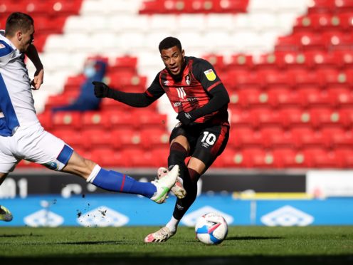 Arnaut Danjuma scores Bournemouth’s second goal, having created the first (Martin Rickett/PA)