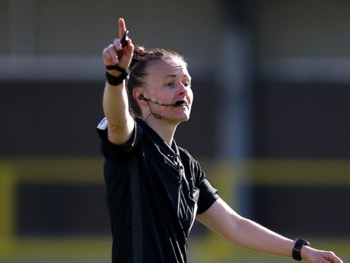 Rebecca Welch became the first woman to referee an EFL game (Nigel French/PA)
