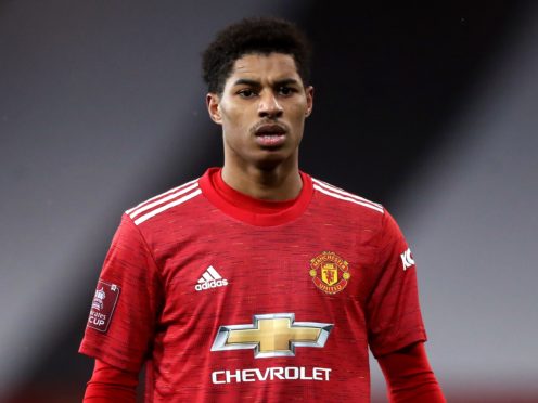Footballer Marcus Rashford was given the Fred & Anne Jarvis Award by the National Education Union (Martin Rickett/PA)