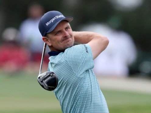 Justin Rose remained the man to catch in the 85th Masters (Curtis Compton/Atlanta Journal-Constitution via AP)