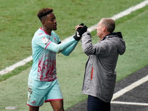 Jamal Lowe scored twice for Swansea (John Walton/PA)