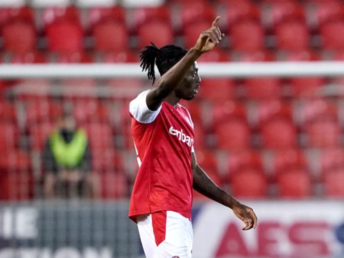 Freddie Ladapo bagged a brace for Rotherham (Zac Goodwin/PA)