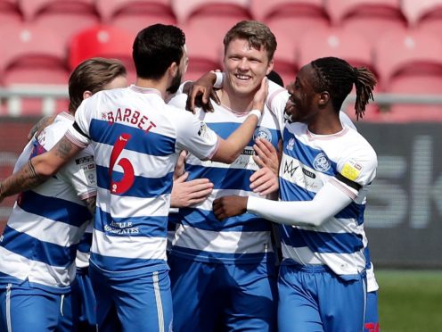 QPR celebrate Rob Dickie’s opener (Richard Sellers/PA)