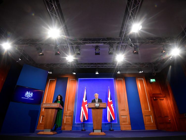 A Downing Street press briefing (Toby Melville/PA)
