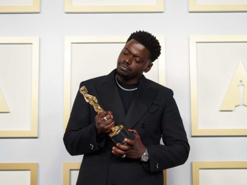 Kaluuya with his award (PA)