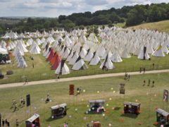 The teepee field at Glastonbury Festival 2010 (Ben Birchall/PA