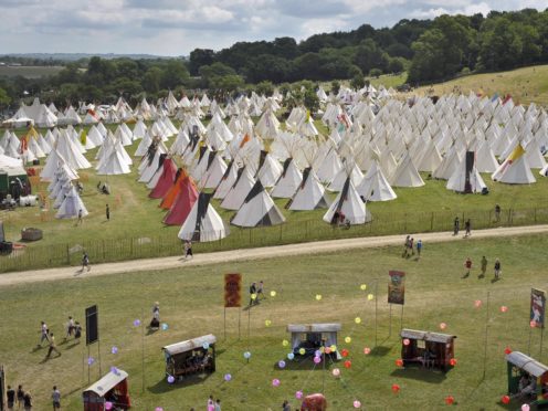 The teepee field at Glastonbury Festival 2010 (Ben Birchall/PA