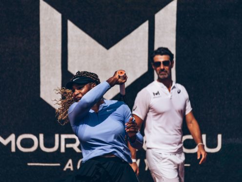 Patrick Mouratoglou, right, has coached Serena Williams since 2012 (Mouratoglou Academy handout)
