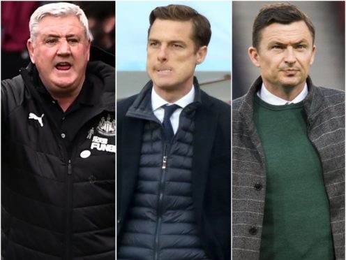 Steve Bruce, Scott Parker, Paul Heckingbottom (PA)