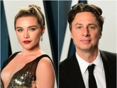Florence Pugh shared a touching message for actor boyfriend Zach Braff on his 46th birthday (PA)