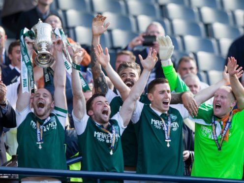 Several of Hibernian’s Scottish Cup winners are still at the club (Jeff Holmes/PA)
