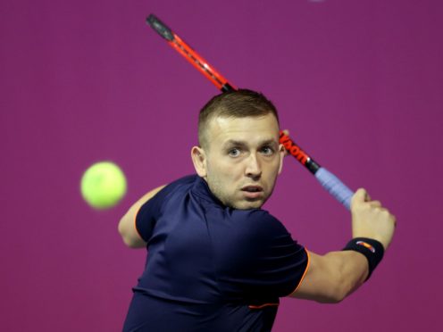 Dan Evans was knocked out of the Madrid Open (Jane Barlow/PA)