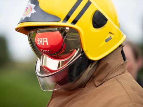 Firefighters were called to the scene on Monday evening (Jane Barlow/PA)