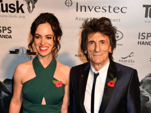 Sally and Ronnie Wood (John Stillwell/PA)