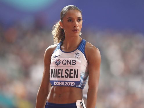 Laviai Nielsen believes the ‘stars aligned’ as she moved from being Jessica Ennis-Hill’s volunteer bag carrier at London 2012 to preparing to compete in Tokyo (Martin Rickett/PA)