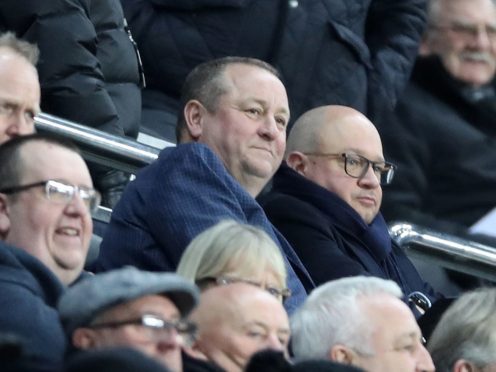 Mike Ashley is still trying to sell Newcastle (Owen Humphreys/PA)