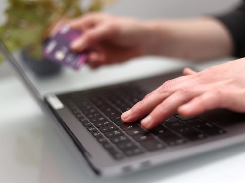 Online shoppers abandon more than £100-worth of goods in baskets every month on average, according to Barclaycard Payments (Tim Goode/PA)