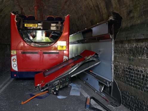 Three children on the bus were left with ‘life-changing’ injuries (Andrew Matthews/PA)