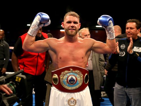 Billy Joe Saunders defends his WBO title this weekend (Paul Harding/PA)