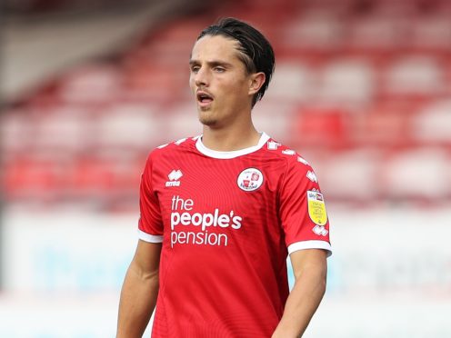 Crawley’s Tom Nichols is suspended following his red card against Newport (Kieran Cleeves/PA)